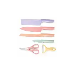 EVRYEALTH 6-Piece Corrugated Kitchen Knife Set ER-0278
